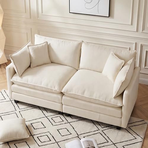 Daeorio 70" Oversized Cloud Loveseat (with Ottoman)