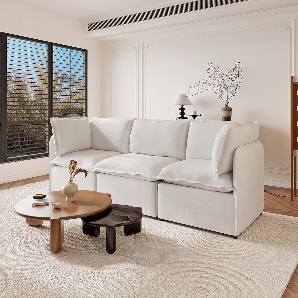 LovingAHome 95.7" Modular Cloud Sectional (3-Seat)