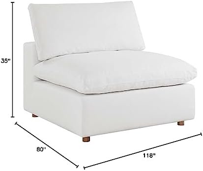 Modway Commix Down-Filled Overstuffed 4-Piece Sectional with Reclining Corners