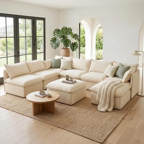 Paddwell Anchor Modular Cloud Sectional (6-Seat Double Chaise)