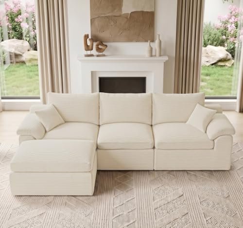 Reedvales 105" Boneless Cloud Modular Sectional