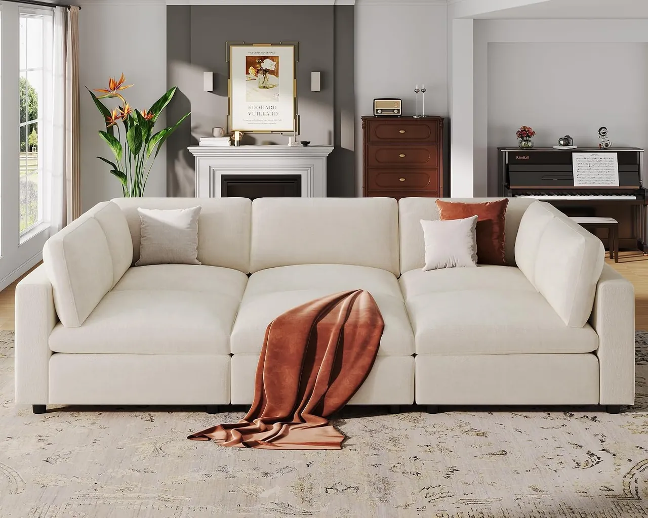 VANOMi 96" Modular Cloud Sleeper Sectional (6-Seat)