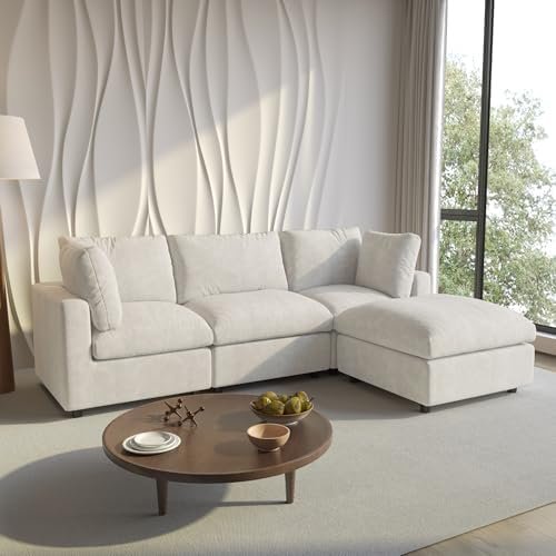 WJShome 101" Convertible L-Shape Cloud Sectional